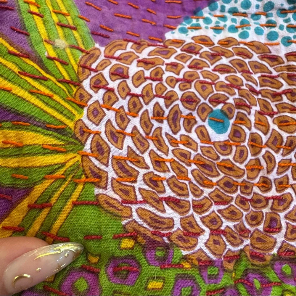 Vibrant Floral Square Pillowcase
